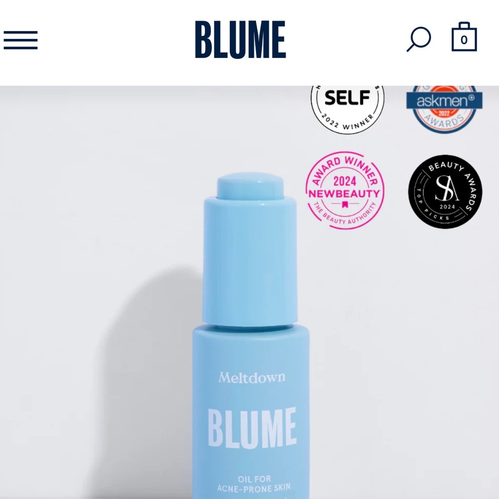 BLUME Meltdown Oil for Acne Prone Skin